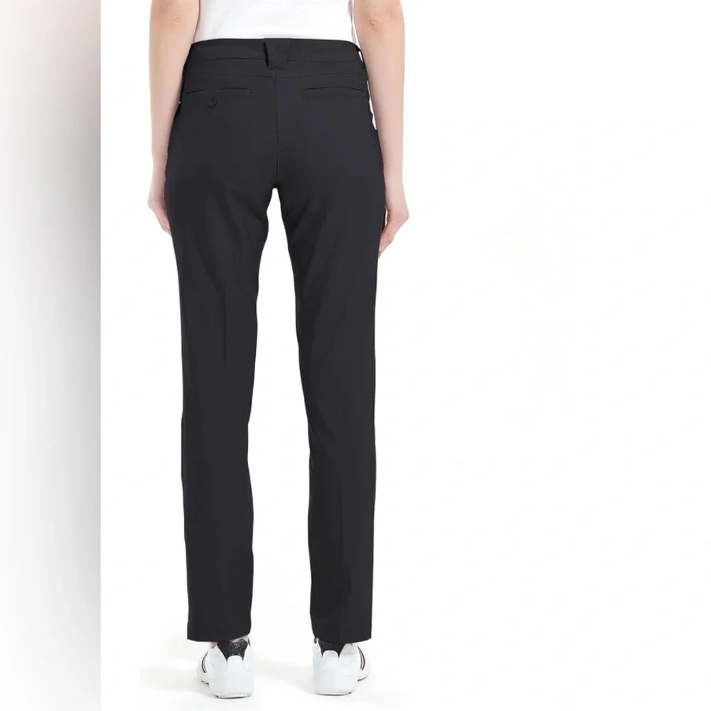 NWT Lesmart Stretch Lightweight Women’s Golf Pants, Black, Sz 8 - Picture 2 of 8